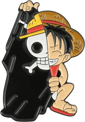 Alfileres esmaltados de anime Luffy, broche de metal para cosplay de anime, insignias de solapa para mochila, bolsa, ropa, regalos para hombres y