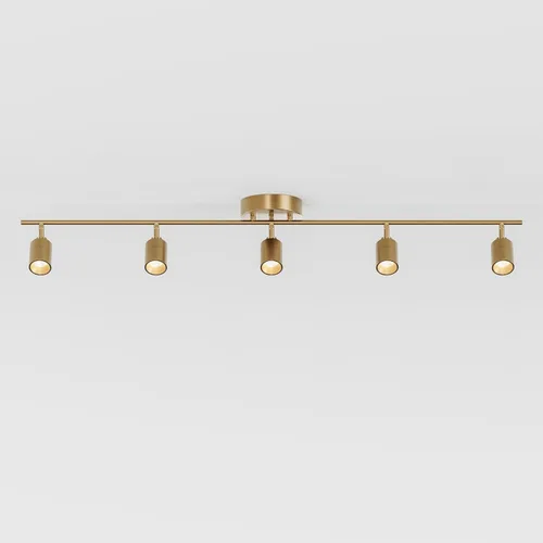 Miniatura 23 de Shura - Luz de pista blanca de 2 luces con cabezales ajustables, bombillas LED integradas, kit de iluminación de riel de 15 pulgadas, luz de techo