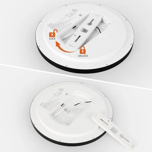 Miniatura 5 de TALOYA Paquete de 4 lámparas de techo LED de montaje empotrado de 10 pulgadas, 5 temperaturas de color (3000 K-6500 K), luz de panel plano redondo