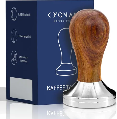 KYONANO Manipulador de café expreso de 2.008 in – Manipulador de prensa de expreso – Manipulación de mano espresso con base de acero inoxidable y