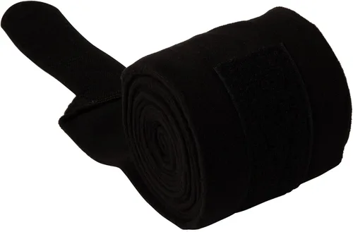 Miniatura 4 de Huntley Equestrian Envolturas de polo para caballos: vendaje protector de soporte de pierna para entrenamiento, ejercicio, participación - 4 Negro