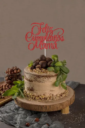 Miniatura 4 de Decoración para tartas con texto en inglés «Happy Birthday» en español «Mom Happy Birthday», «Best Mom Ever», «Happy Mom», «Happy Mom», «Happy Mom»