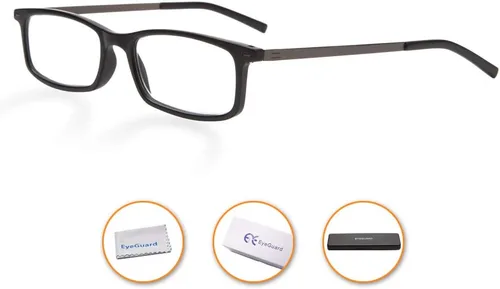 Miniatura 5 de EYEGUARD Gafas de lectura con estuche portátil, mini lectores de bolsillo delgados para mujeres y hombres