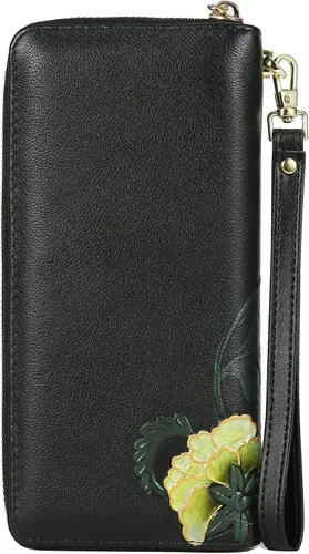 Miniatura 4 de Carteras de cuero para mujer carteras de pulsera de moda bolso de mujer cartera de cuero delgada para tarjetas de crédito para mujer