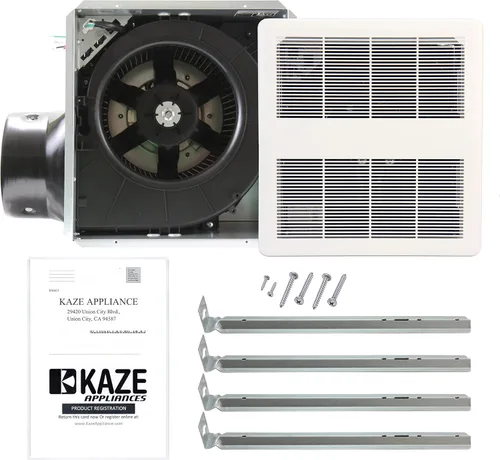 Miniatura 3 de KAZE APPLIANCE SEP120 120 CFM 0.3 Sone Ultra silencioso Ventilador de ventilación de escape de baño de ahorro de energía certificado Energy