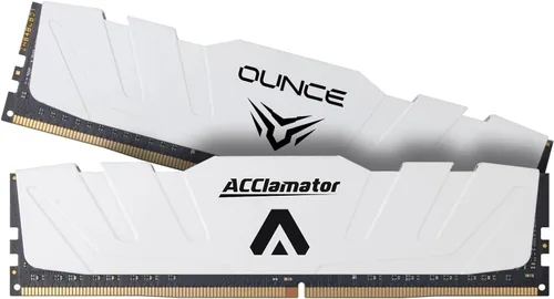 DDR4 RAM 16GB (2x8GB) 3200MHz PC4-28800 CL18 1.35V XMP 288-pin Módulo de memoria de PC de escritorio con disipador de calor White Acclamator Oz