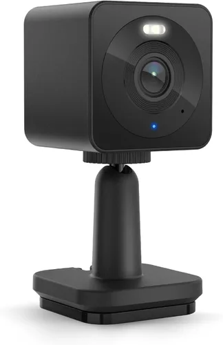 WYZE OG Cámaras de seguridad wifi para exteriores, para la casa, para interior, visión nocturna a color, con foco, audio bidireccional, Negro