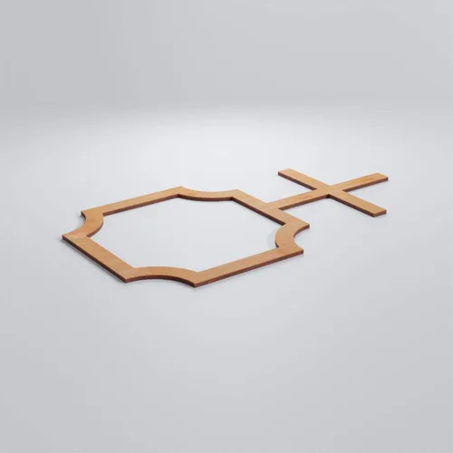 Miniatura 3 de 19 7/8"W X 11 3/8"H pequeños Bradley decorativos calado madera paneles de pared, aliso