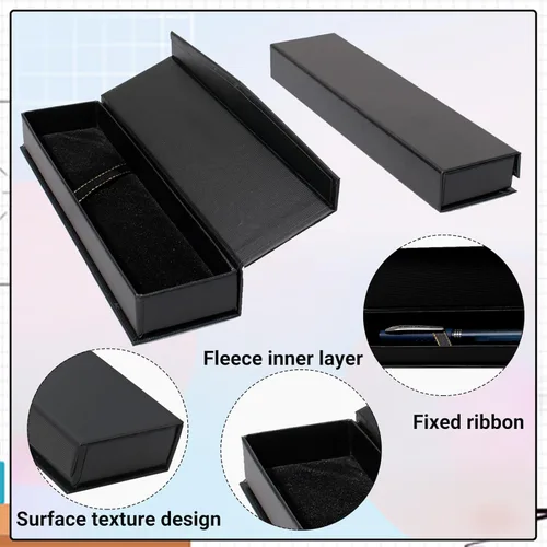 Miniatura 4 de 42 piezas – Cajas de regalo para bolígrafos vacías. Caja de regalo para bolígrafos negros con almohadilla. Caja de exhibición de joyería