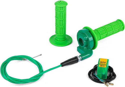 Miniatura 8 de PUCKY New 7/8" 22mm Twist Throttle Accelerator Handle Grips and Cable Set with Kill On Off Switch for 50cc 110cc 150cc 250cc Mini Bike ATV Quad Pit