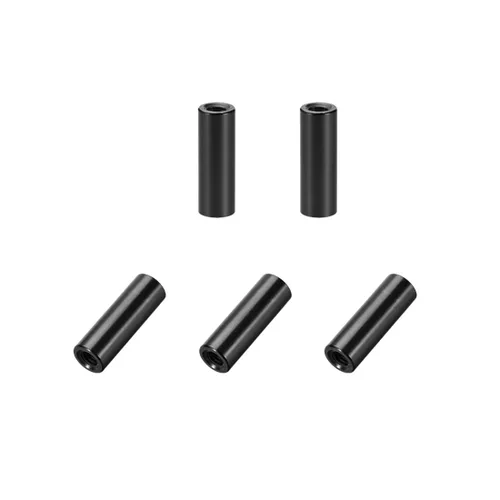 uxcell 5 unids M3x15mm redondo aluminio Standoff columna espaciador hembra negro para Drone FPV Quadcopter Racing RC multirotors piezas DIY