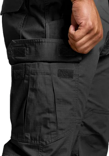 Miniatura 8 de CQR Pantalones tácticos para hombre, resistentes al agua, pantalones cargo Ripstop, ligeros EDC trabajo, senderismo, ropa para exteriores