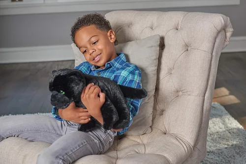 Miniatura 7 de Wild Republic Jaguar Black, Cuddlekins, animal de peluche, 12 pulgadas, regalo para niños, juguete de peluche, botellas de agua recicladas