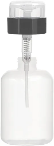 Miniatura 3 de AKOAK Paquete de 2 botellas dispensadoras con bomba vacía con cerradura para esmalte de uñas y removedor de maquillaje, 6.8 fl oz (6.8 oz), tapa