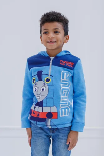 Miniatura 2 de Thomas & Friends Thomas the Tank Engine & Friends - Sudadera de forro polar con media cremallera, Azul,Metálico