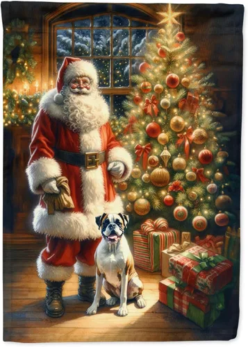Miniatura 68 de Caroline's Treasures DAC4159CHF - Bandera de casa de Husky siberiano y Papá Noel para porche, grande, para colgar en la pared, poliéster