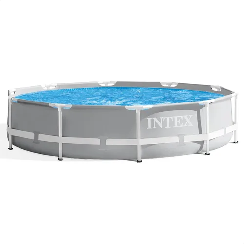 INTEX 26700EH - Marco de prisma de 10 pies x 30 pulgadas, piscina redonda con marco de acero, bomba no incluida