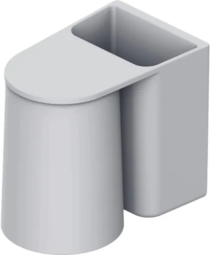 Cabilock Soporte para cepillo de dientes montado en la pared del cuarto de baño, taza magnética para cepillo de pasta de dientes, no se necesitan