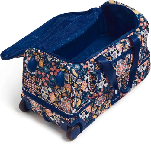 Miniatura 3 de Vera Bradley Bolsa de lona plegable Ripstop reciclada para mujer, Mandala Encantado Azul