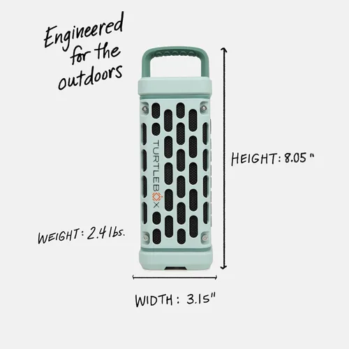Miniatura 2 de Turtlebox Ranger: ¡Alto! Altavoz Bluetooth 5.4 portátil para exteriores Resistente, impermeable, ultraportátil Reproduce hasta 105 db, graves