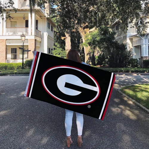 Miniatura 6 de Desert Cactus Bandera de la Universidad de Georgia Bulldogs UGA Dawgs Banners 100% poliéster para interiores y exteriores, banderas de 3 x 5 pies