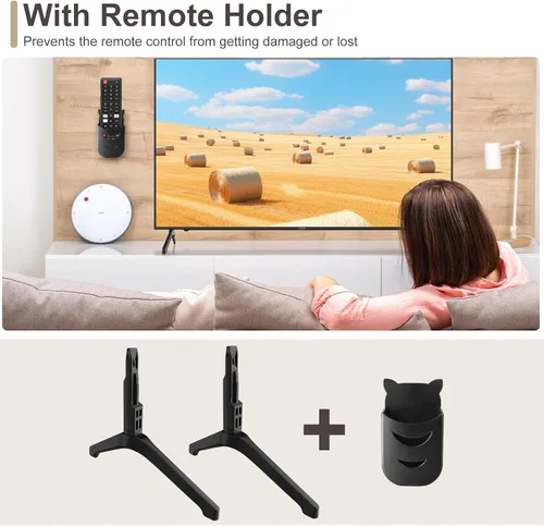 Miniatura 5 de Soporte base de TV para Samsung TV Patas de repuesto solo para UN50TU7000FXZA UN55TU7000FXZA UN58TU7000FXZA UN50TU7000 UN55TU7000FXZA UN50TU7000FXZA