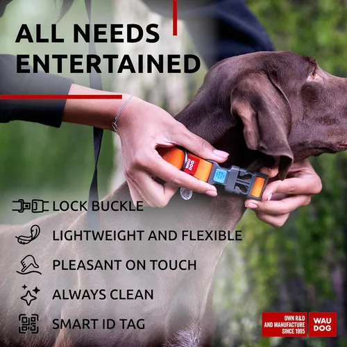 Miniatura 5 de WAUDOG Collar de Perro Impermeable - Collar de Perro Ajustable para Perros Grandes, Pequeños y Medianos - Collar de Perro Desmontable Impermeable