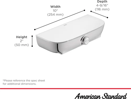 Miniatura 5 de American Standard 8888116.002 Aspirations - Caño para bañera en cascada, cromado Cromo pulido