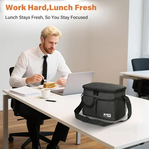 Miniatura 2 de Tirrinia Bolsa de Almuerzo Aislada para Mujeres y Hombres, Contenedores de Caja de Almuerzo a Prueba de Fugas para Adultos, Trabajo, Escuela