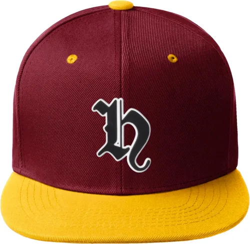 Miniatura 1281 de Daxton Gorra clásica con visera de billete plano con letras del alfabeto inglés antiguo de la A a la Z