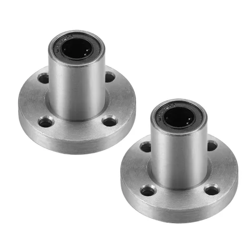 Miniatura 9 de uxcell Rodamientos lineales de brida redonda LM25UU, diámetro de diámetro de 0.984 in, diámetro exterior de 1.575 in, longitud de 2.323 in, 2