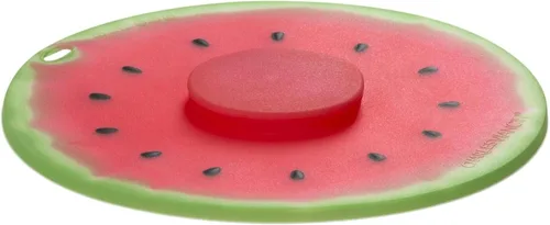 Miniatura 8 de Charles Viancin - Tapa de silicona sandía para almacenamiento de alimentos y cocción - 8 pulgadas - Sellado hermético en cualquier superficie lisa