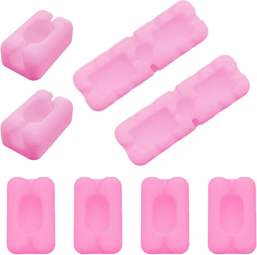 Miniatura 10 de Organizador de cables de silicona para cables, clips de cuerda de luz, organizador de cables de electrodomésticos, organizador de cables