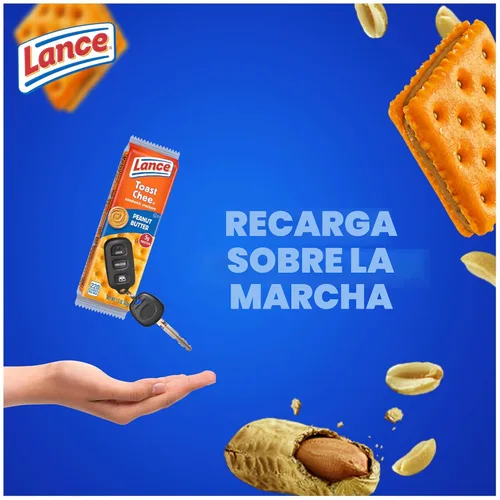 Miniatura 5 de Lance Sandwich Crackers, ToastChee Mantequilla de Maní, 20 Paquetes Envueltos Individualmente, 6 Sándwiches Cada Uno