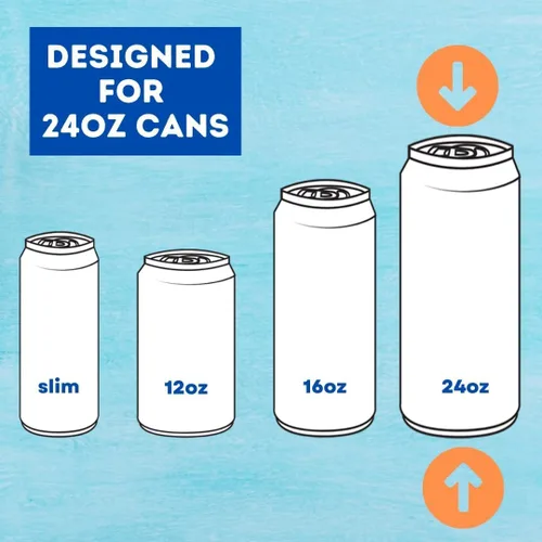 Miniatura 2 de TahoeBay Tallboy - Enfriadores de latas (paquete de 6) mangas de cerveza de neopreno de 24 onzas y 25 onzas de alto para latas grandes, aislantes