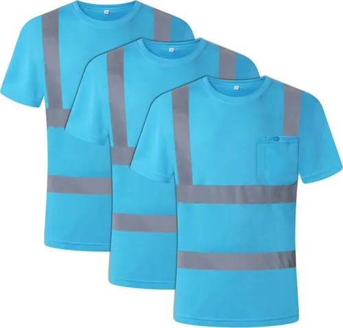Miniatura 8 de JKSafety Camiseta de Seguridad Reflectante de Alta Visibilidad para Construcción y Trabajo Diario Camisetas Reflectantes para Hombres y Mujeres