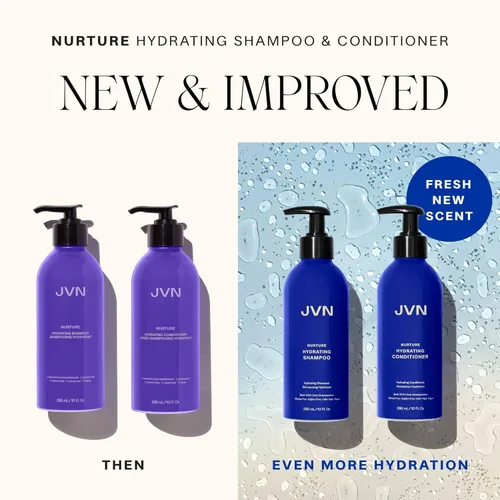 Miniatura 6 de JVN Nurture - Acondicionador hidratante, 10 onzas líquidas, desenreda y suaviza el cabello, acondicionador hidratante y nutritivo profundamente