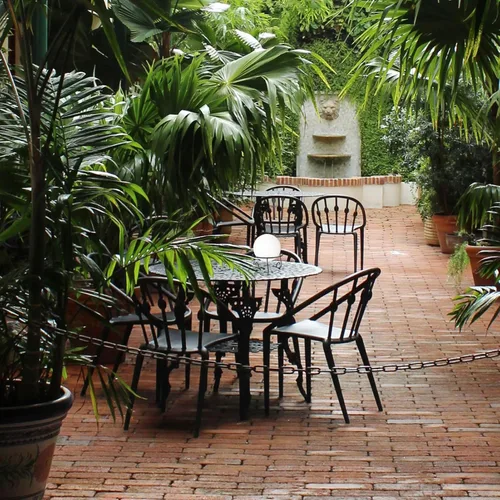 Miniatura 3 de GANAZONO Soporte de exhibición de bolas de metal para jardín, patio, decoración al aire libre, base estable para bolas de cristal de 6 pulgadas