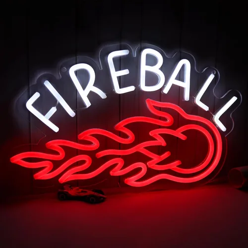 Miniatura 8 de AHlove Letrero de neón comercial Bacardi Rum para decoración de pared de bar, letrero de bar abierto decorativo alimentado por USB para decoración