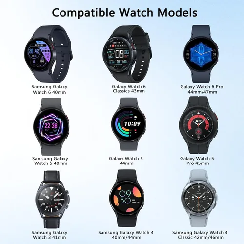 Miniatura 6 de Bandas grabadas sin huecos con diseño de leopardo compatibles con Samsung Galaxy Watch 6/5/4 Band 40mm 44mm, Watch 6 47mm 43mm, 5 Pro 45mm, Watch 4