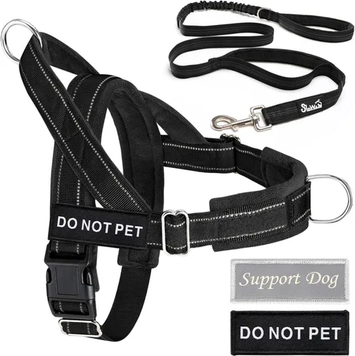 Miniatura 9 de Juego de arnés y correa para perro Lukove sin tirones - Arnés de chaleco para perros resistente con acolchado suave para perros medianos y grandes