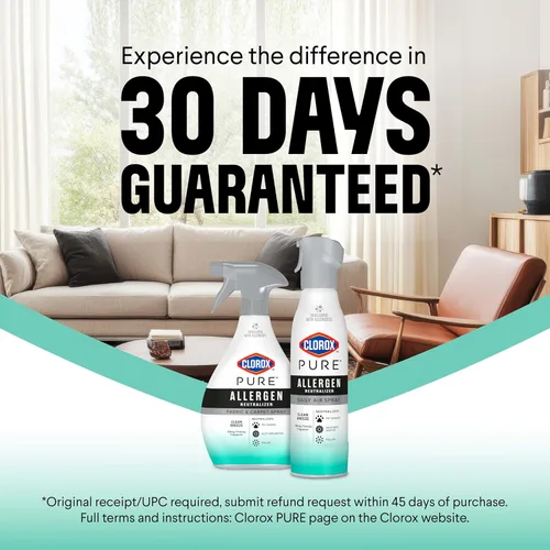 Miniatura 11 de Clorox Pure Neutralizador de alérgenos en aerosol diario, brisa limpia, 8 onzas
