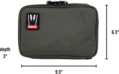 Miniatura 10 de DIME BAGS Estuche con cierre y sellado de olores, cápsula protectora de viaje para vidrio y equipo, forrada de carbono para protección contra Verde