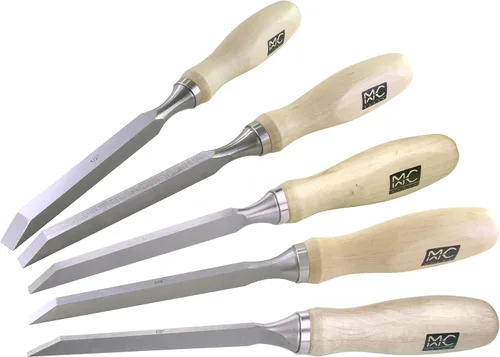Miniatura 4 de Cincel profesional individual para carpinteros de MKC, cincel de mortaja de acero cromo-vanadio con mangos de carpintería, para carpintería