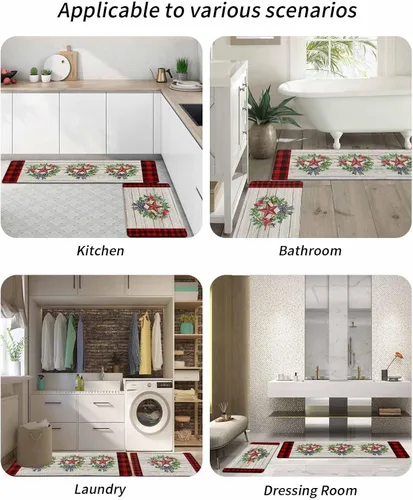 Miniatura 6 de Tapete de baño con estrella de campo para bañera, antideslizante, de secado rápido y absorbente, de tierra de diatomeas, fregadero de ducha