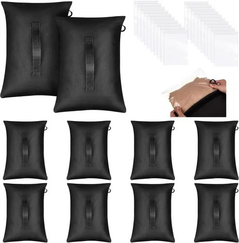 Arrowbash Juego de 10 bolsas de arena de red de anclaje y 20 bolsas de polietileno para deportes de arena, anclajes con peso para redes de béisbol,