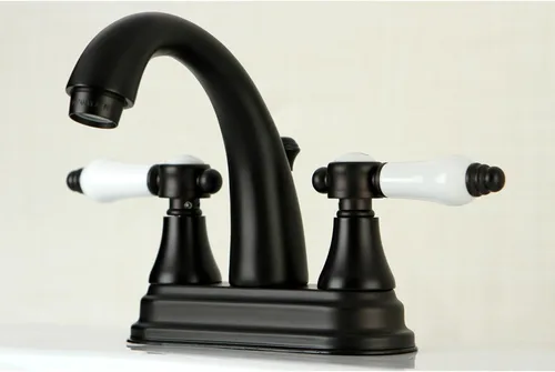 Miniatura 5 de Kingston Brass KS7612BPL Grifo de baño central de 4 pulgadas, latón pulido