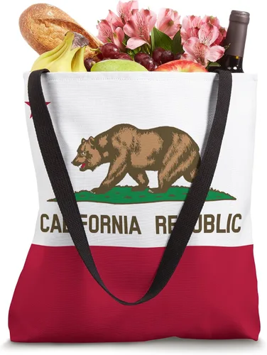 Miniatura 4 de Bolsa de mano con la bandera del estado de California Bear