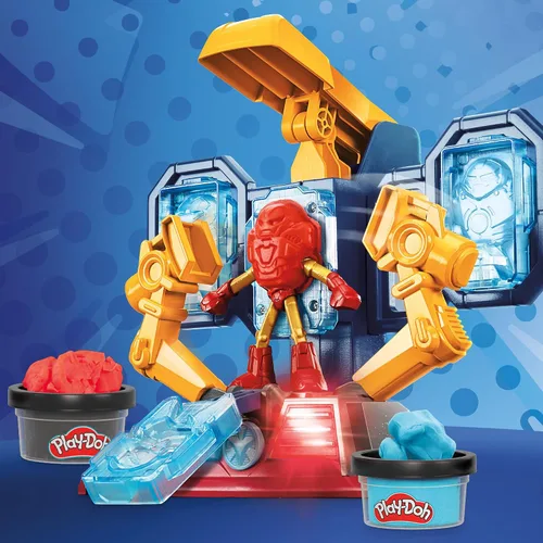 Miniatura 10 de Play-Doh Marvel Iron Man Armor Maker Lab Juego de Juguetes con Luces y Sonidos, Figura de Acción Personalizable, Juguetes de Imaginación para Niños