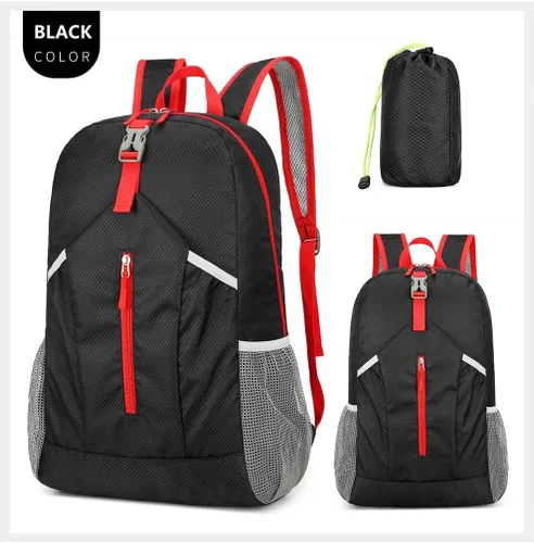 Miniatura 2 de Levayhill Mochila de senderismo plegable de 25L, ligera y plegable, mochila básica de día colapsable, resistente al agua, para viajes, para hombres